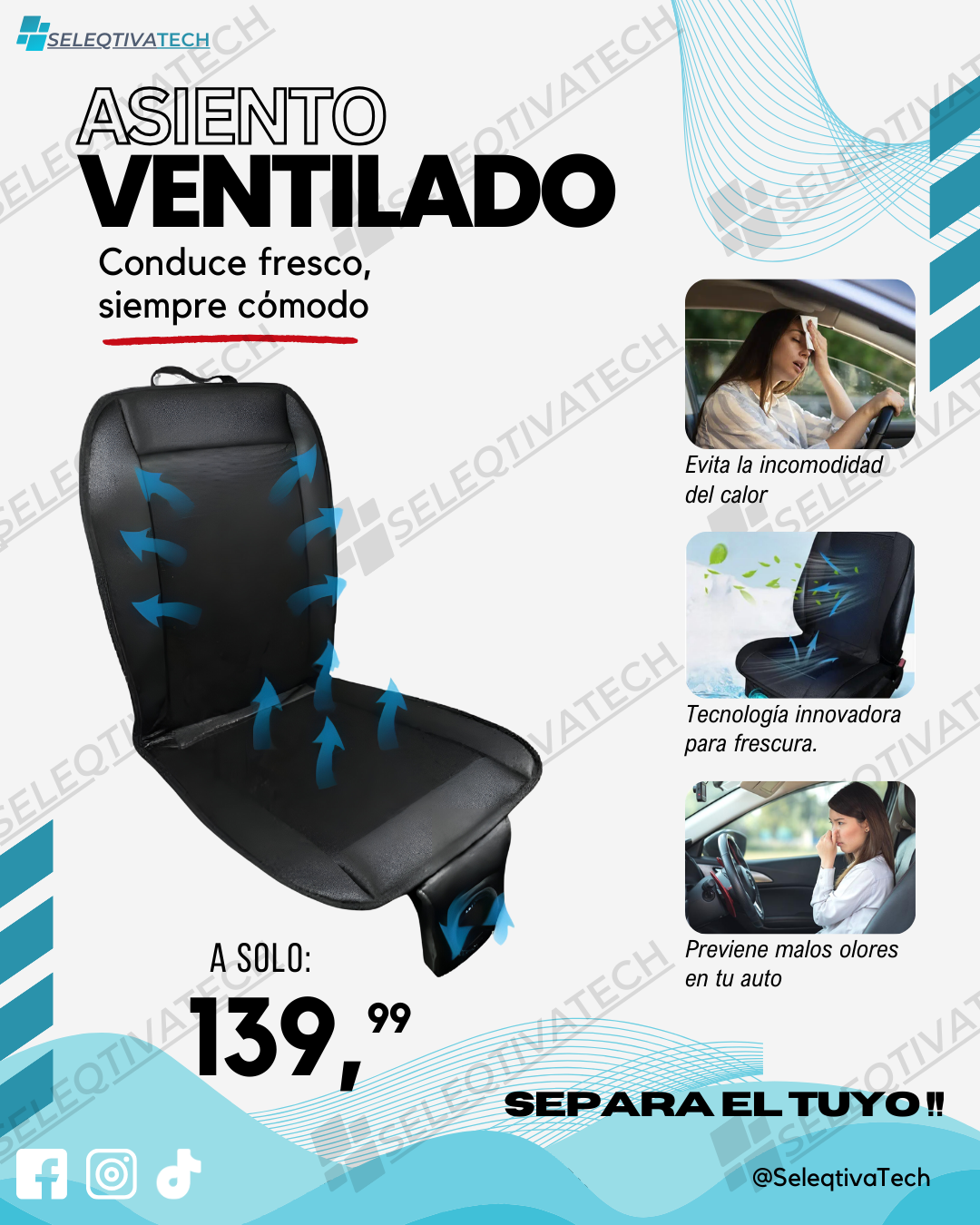 Respaldar de coche A/C